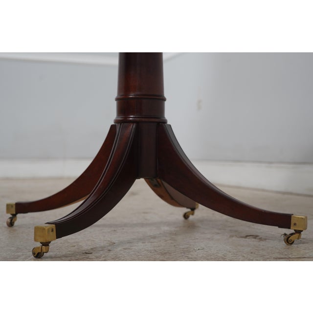 Hickory Chair Mahogany Inlaid Drum Table For Sale - Image 11 of 17