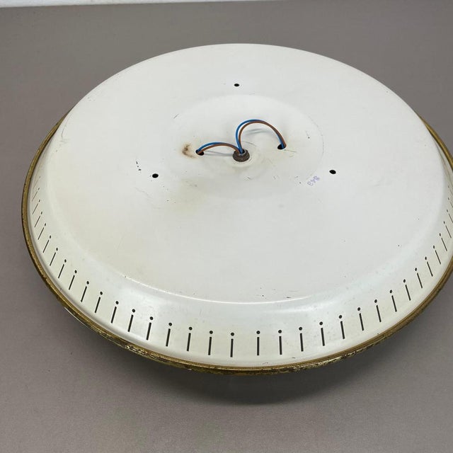 Brass Ceiling or Wall Light in the style of Gino Sarfatti, Italy, 1950s For Sale - Image 16 of 18