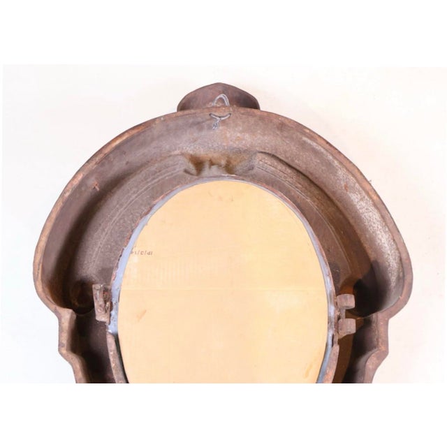 19th Century Pair of Cast Iron Oeil-De-Boeuf Mirrors For Sale In New York - Image 6 of 6