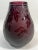 Art Nouveau 1990s Ken Benson Amethyst Art Glass Carved Leaf Pattern Vase For Sale - Image 3 of 9