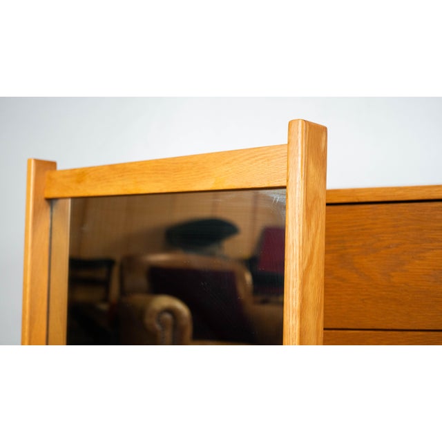Vintage Charles Webb White Oak Mirror For Sale - Image 10 of 18