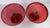 19th Century Pair of Bohemian Red Cranberry Glass Centerpiece Compotes or Tazza For Sale - Image 11 of 16
