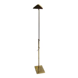 Brass Cedric Hartman Style Adjustable Floor Lamp For Sale