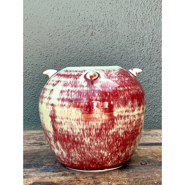 Late 20th Century Vintage 1981 Original Studio Pottery Vase For Sale - Image 5 of 12