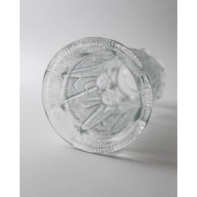 Vintage Pressed Glass Vase, 1970s For Sale - Image 9 of 12