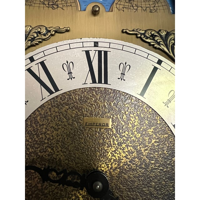 Vintage Emperor Grandfather Clock For Sale - Image 4 of 6