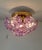 Vintage Prismatic Sputnik Chandelier Mid-Century Modern Sputnik Flush Mount Purple Diamond-Cut Glass Lighting For Sale - Image 11 of 12
