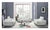 Casa Milano Domo Italian Leather 3-Piece Sofa Set in Black For Sale In Houston - Image 6 of 11