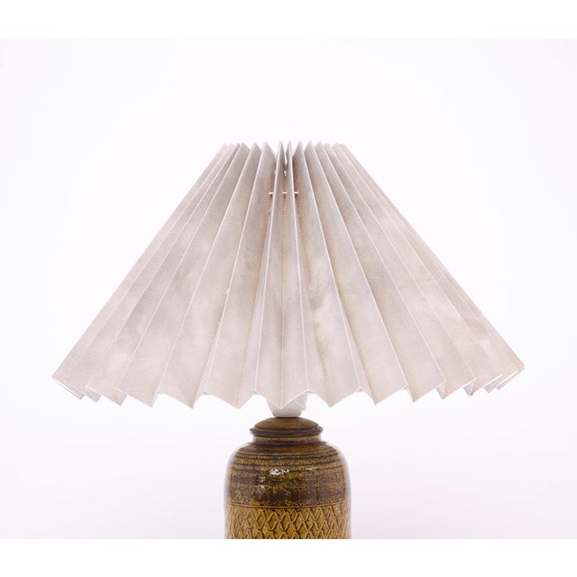 Gray Ceramic Table Lamp by Nils Kähler, 1960s For Sale - Image 8 of 11
