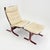 Textile Set of Mid-Century Modern Siesta Chair and Ottoman in Cream White Leather by Ingmar Relling, 1970s For Sale - Image 7 of 18