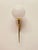 1950s Brass Torch Wall Light with White Glass Sphere, 1950s For Sale - Image 5 of 18
