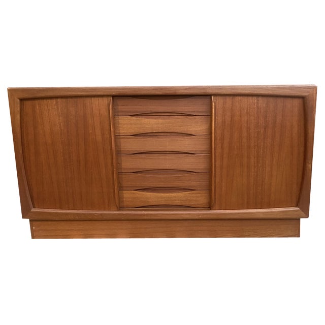 Mid-Century Sideboard with 6 Drawers from Dyrlund, Denmark, 1960s For Sale