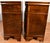 1930 Pair of English Regency Burl Walnut Nightstands / Bedside Tables / Commodes For Sale - Image 17 of 18