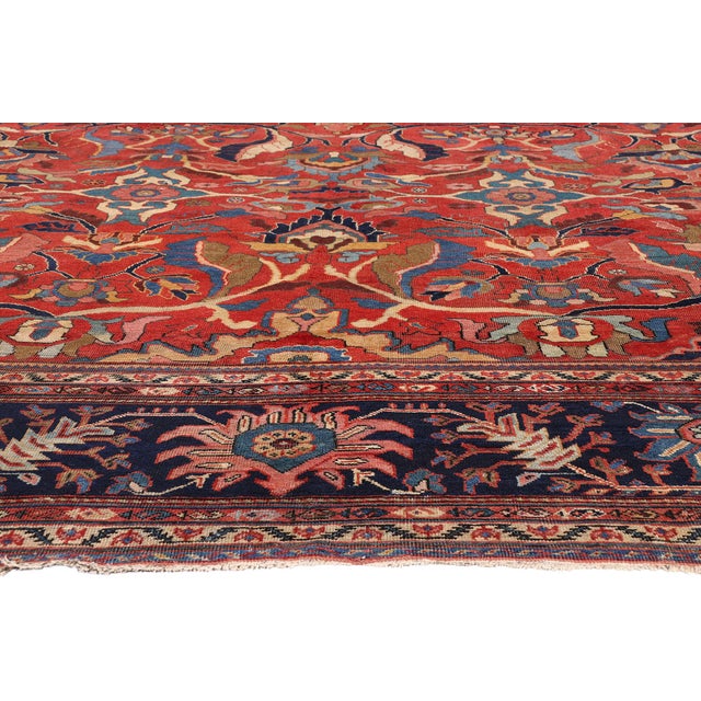 Late 19th Century Persian Sultanabad Rug, 11'10 X 18'08 For Sale - Image 4 of 11
