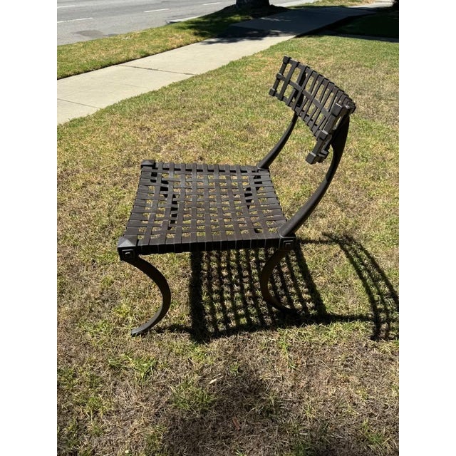 Black Thinline, 'Klismos' Dining Set (5) For Sale - Image 8 of 9