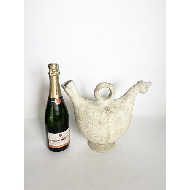 White Hen-Shaped Pitcher, France, 1980 For Sale - Image 3 of 12