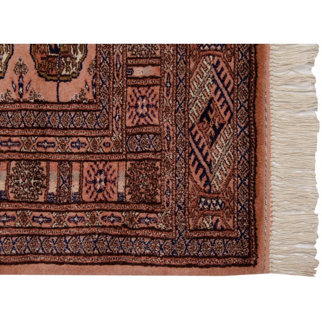 Vintage Fine Bokhara Rug - 4'1" X 5'11" For Sale - Image 4 of 7