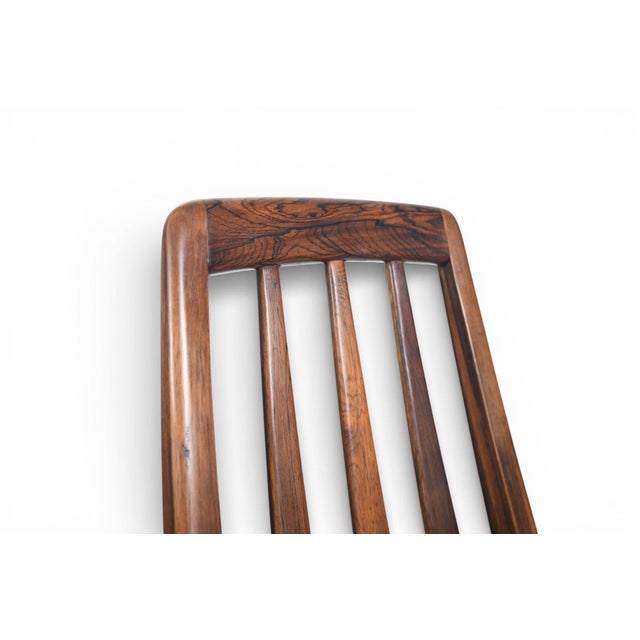 Mid 20th Century Set of Six Nils Koefoed "Eva" Highback Dining Chairs in Rosewood For Sale - Image 12 of 18