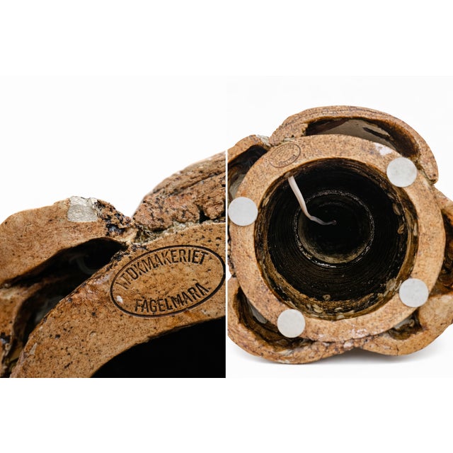 1970s Vintage Swedish Ceramic Table Lamp by Ole Victor for Krukmakeriet Fågelmara, 1960s For Sale - Image 5 of 8