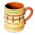 Vintage Troyan Redware Bulgarian Pottery Mug For Sale