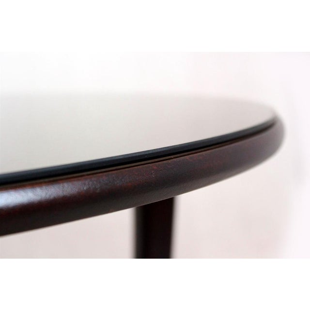 Round Wooden Coffee Table, Czechoslovakia, 1970s For Sale - Image 6 of 16