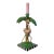 1990s Whimsical Flamingo Under Palm Tree Candle Holder For Sale