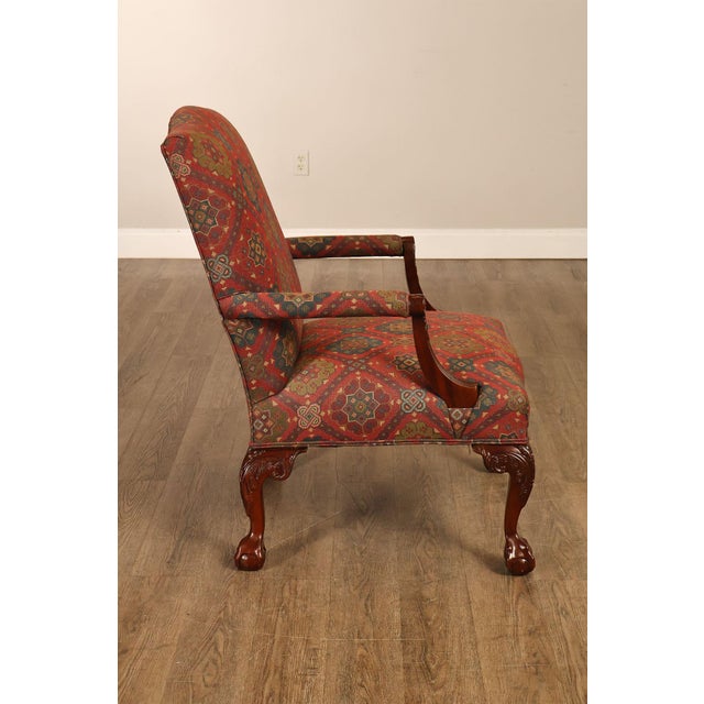 Henredon Chippendale Style Mahogany Library Armchair For Sale - Image 15 of 18