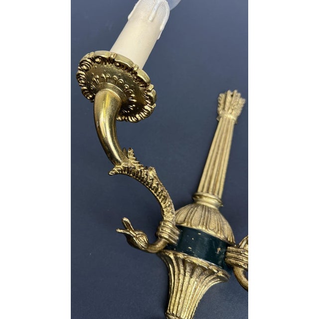 Vintage French Style Wall Sconces, Set of 2 For Sale - Image 12 of 15