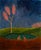 Jean-Jacques Abiéniste, Flamingos by a Pond under a Pink Tree, Oil on Canvas For Sale - Image 13 of 13