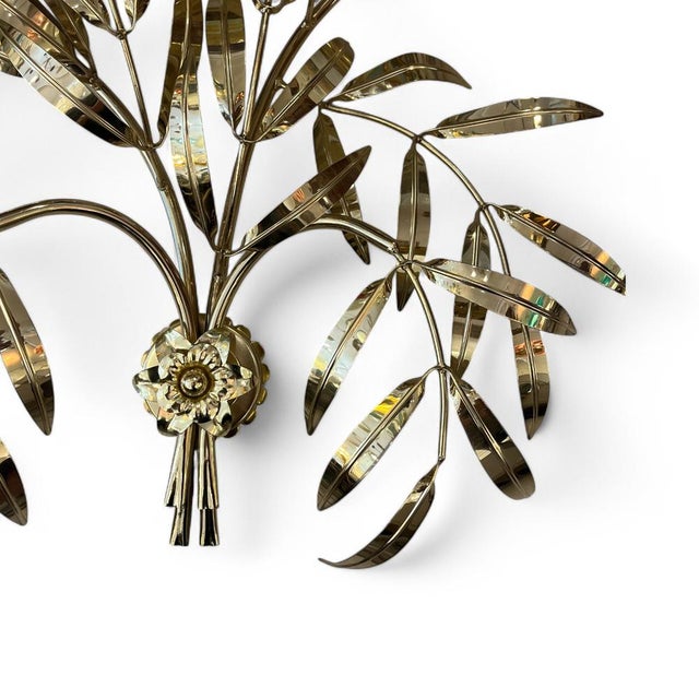 Golden Leaves Wall Lamp by Hans Kögl, 1970s For Sale - Image 9 of 9