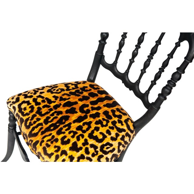 Textile Antique French Charivari Chairs- a Pair For Sale - Image 7 of 7