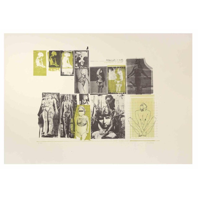 Eros e Tanatos is an artwork realized by Sergio Barletta in 1970s. 72 x 50 cm. Color lithograph. Edition 18/100 Hand...