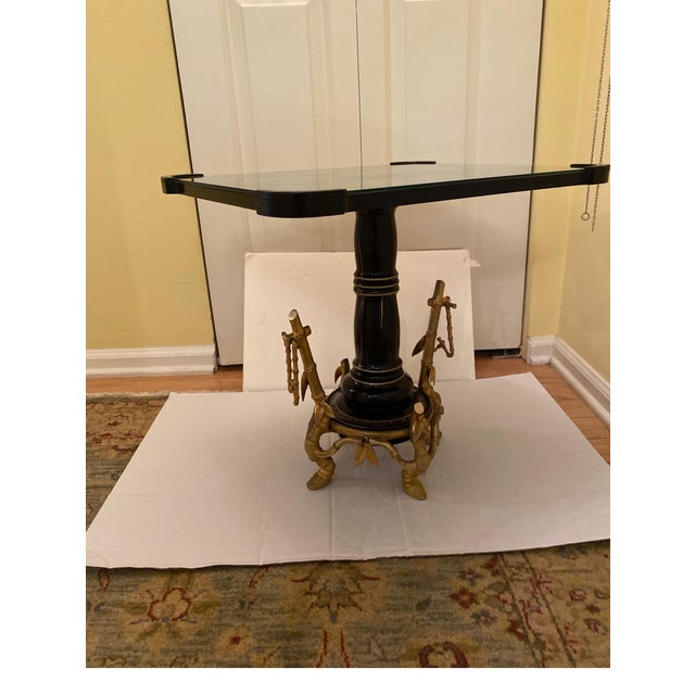 French Low Table with Aesthetic Movement Ormolu Base by Maison Giroux 1870's For Sale - Image 14 of 17