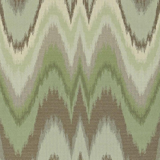 Sample - Schumacher X Mary Mcdonald Bargello Fabric in Aquamarine For Sale