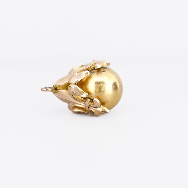 Antique Victorian Gold Plated Fleur-De-Lis Bracelet Charm or Watch Fob For Sale In Philadelphia - Image 6 of 7
