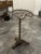 Set of five vintage cast iron bar stools by Baker & Hamilton, known for their early industrial designs and solid...