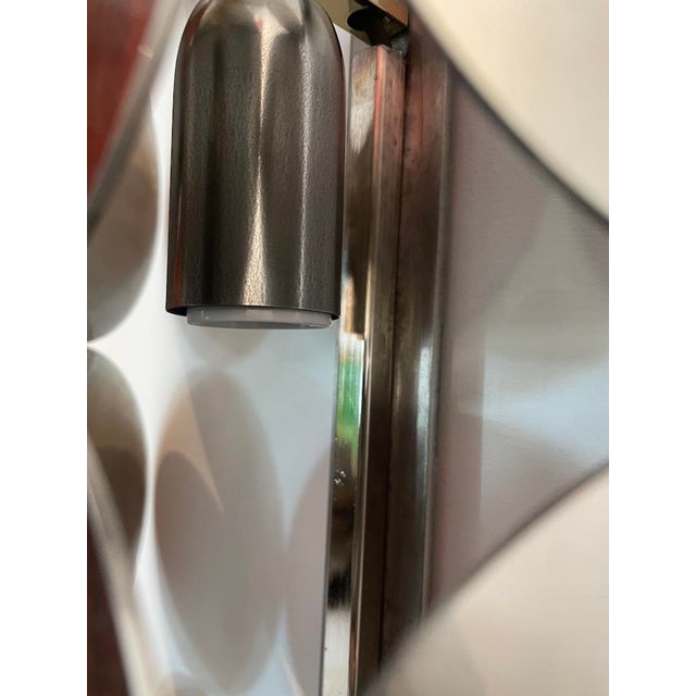 Mirror Effect Wall Light in Metal, 1980 For Sale - Image 12 of 15