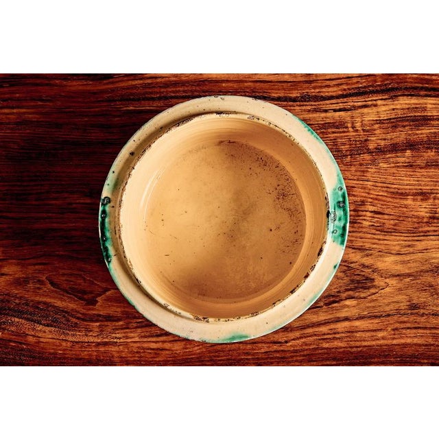 Large Green-Glazed Storage Pot, France, 19th Century For Sale - Image 3 of 12