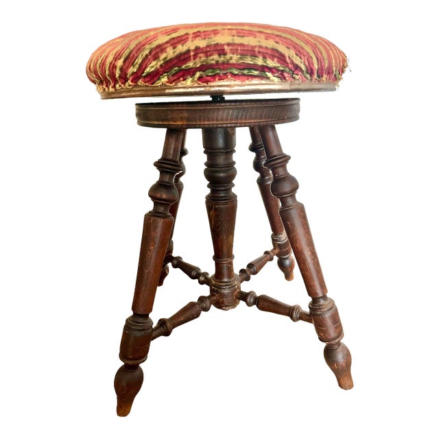 Antique English Stool For Sale