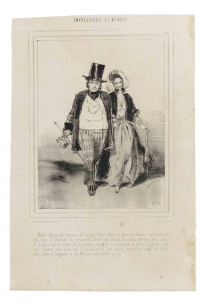 Paul Gavarni, Impressions of Ménage, 19th Century, Lithograph