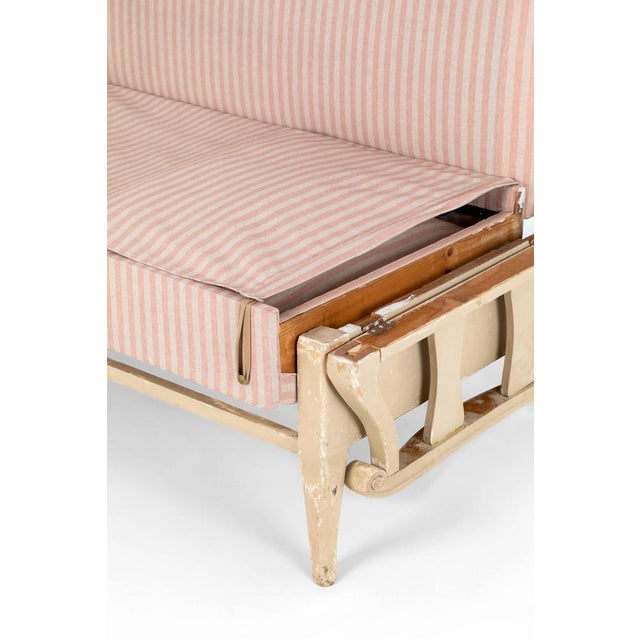 Antique Gustavian Sofa in Pink Linen, 1890s For Sale - Image 9 of 17