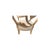 Late 20th Century Lime Wash 6 Italian Art Nouveau Carved Lotus Back Dining Chairs Morris Style by Benetti's Italia For Sale In Naples, FL - Image 6 of 9
