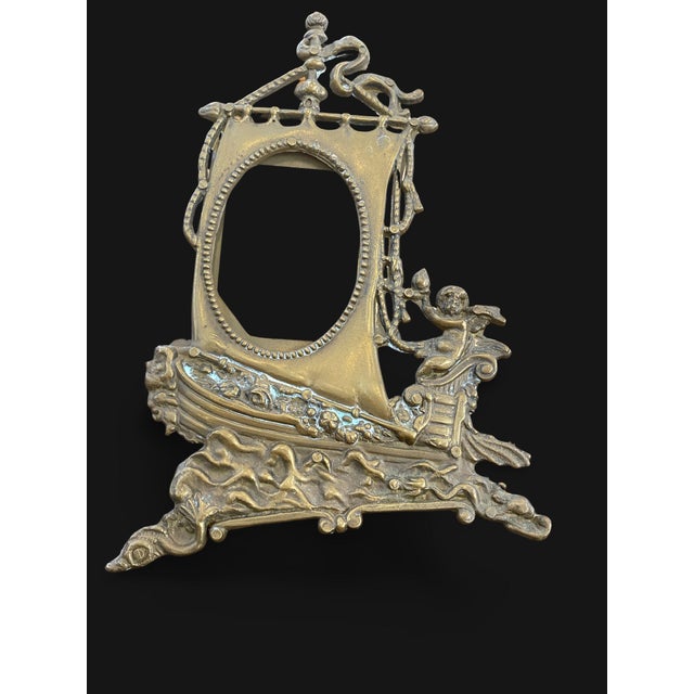 Metal Gilt Bronze Photo Frame, 1800s For Sale - Image 7 of 13