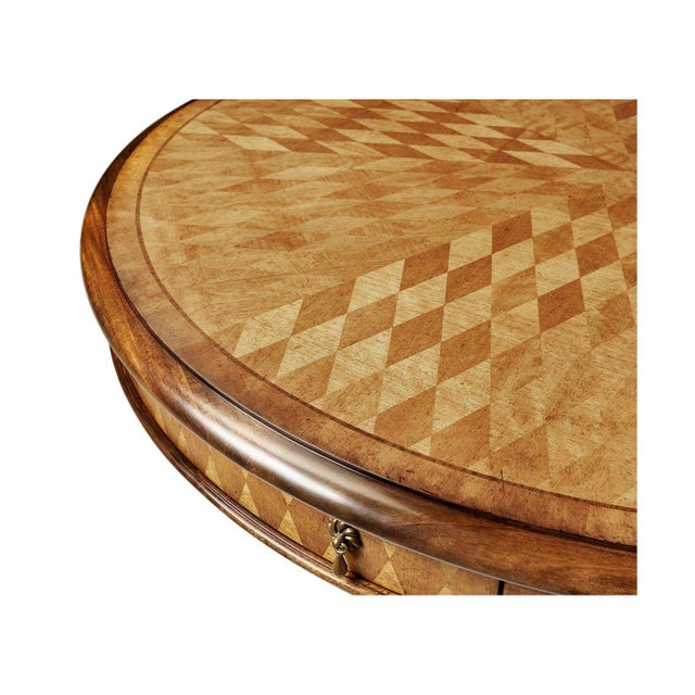 Neoclassical George III Parquetry Center Table For Sale - Image 3 of 5