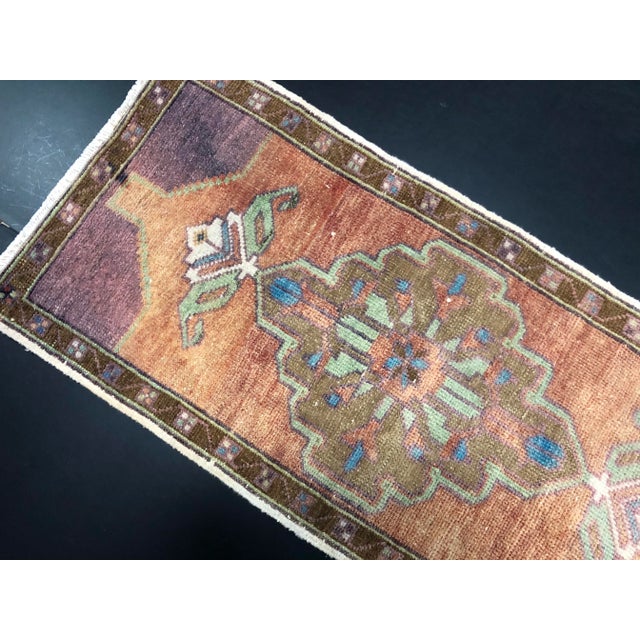 Vintage Mid Century Oushak Rug For Sale - Image 4 of 6