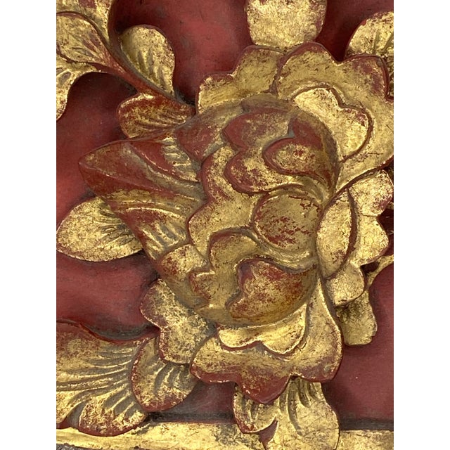 Early 20th Century Antique Chinese Carved Panel For Sale - Image 5 of 8