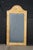 Wood Late 20th Century French Country Knotty Pine Camelback Wall Hanging Full Length Dressing Mirror For Sale - Image 7 of 13