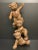Vintage Carved Solid Wood Three Acrobatic Teddy Bear Sculpture For Sale - Image 9 of 11