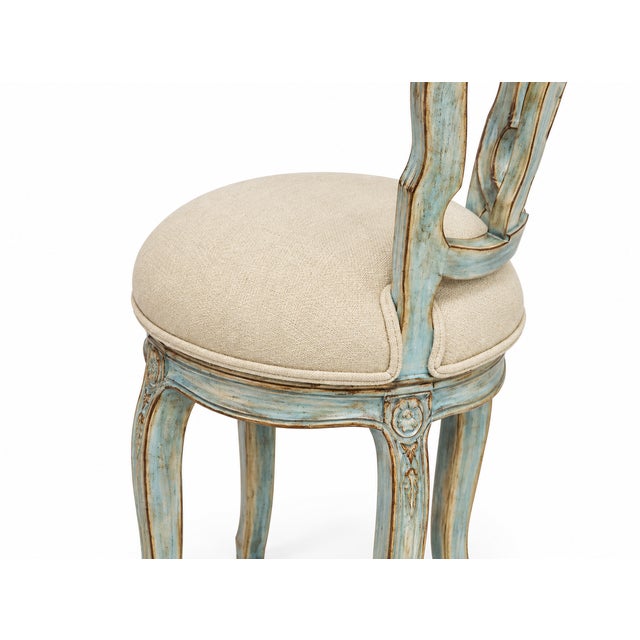 French Country Country French Counter Stools Set of 4 For Sale - Image 3 of 7