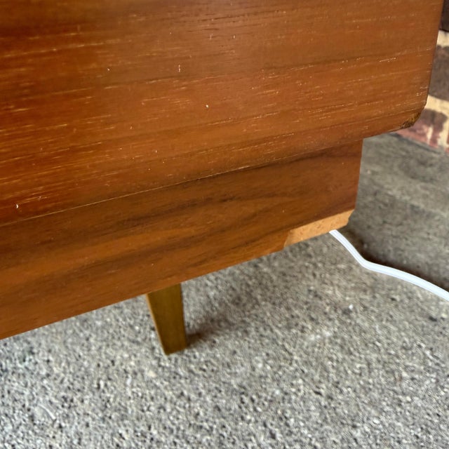 Mid-Century German Large Teak Wall Unit Cabinet Hutch by Munker-Modell For Sale In Cleveland - Image 6 of 12